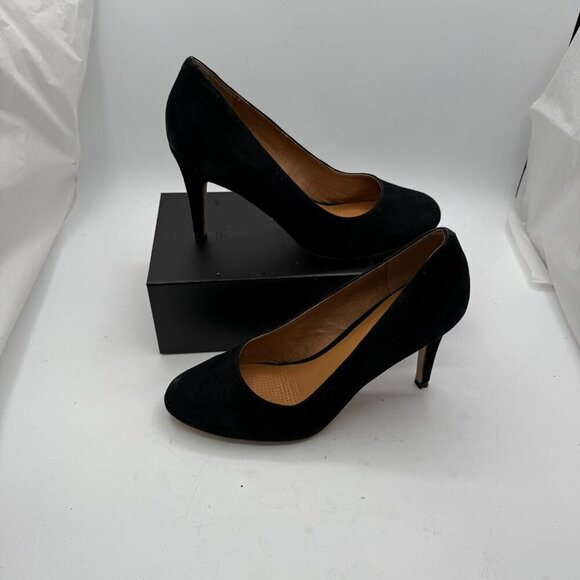 7 Slip On Round Toe Stiletto Heel Shoes